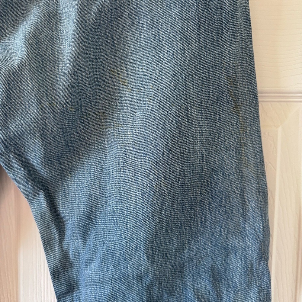 Levi's 501 Mens Button Fly Distressed Jeans Blue W40 L34 Bucksaw Logger Buttons - Picture 4 of 8